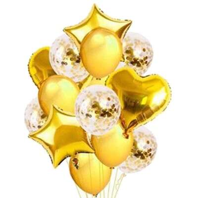 Купить онлайн Букет из шаров "Золото" в интернет-магазине Праздник цветов и подарков с доставкой по Хабаровску недорого.